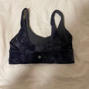 Reversible lululemon align bra (black and grey marble dye)